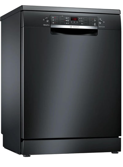 Buy Dishwasher Series 4 Freestanding 13 Person 60Cm 6 Programmers 9.5 L SMS46NB01V Black in Egypt