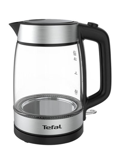 Buy Glass Kettle 1.7 L 2200 W KI700827 Glass Black in Saudi Arabia