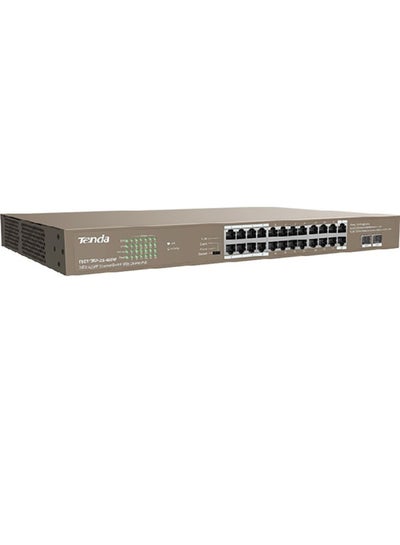 Buy TEG1126P-24-410W 24GE + 2SFP Ethernet Switch With 24-Port PoE Brown in UAE