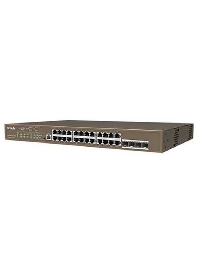 اشتري TEG5328P-24-410W Managed L3 Gigabit Ethernet (10/100/1000) Power over Ethernet (PoE) 1U Brown في الامارات