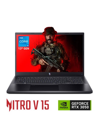 Buy Nitro V ANV15 Gaming Notebook 13Th Gen Intel Core i5-13420H Octa Core/8GB DDR5 RAM/512GB SSD Storage/6GB NVIDIA®GeForce®RTX 3050 Graphics/15.6 Inch FHD IPS 144Hz Display/Win 11 Home English/Arabic Obsidian Black in UAE