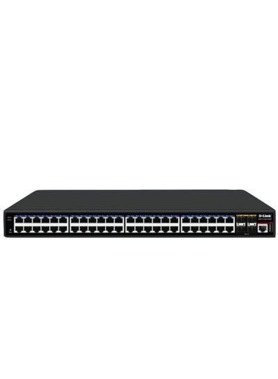 Buy DGS-F1500-52MP 48 Port Gigabit PoE Managed Switch, Time Based PoE, Dynamic ARP Inspection, 10/100/1000BaseT PoE + 4 1G/10G SFP+ Ports Managed L3 Switch, 600W PoE Budget, Black | DGS-F1500-52MP BLACK in UAE