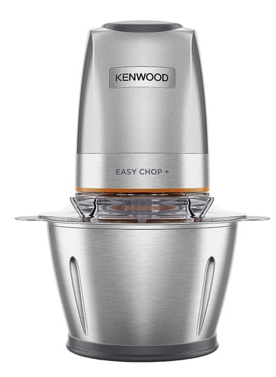 Buy Stainless Steel Chopper Electric Food Chopper with 1.2L SS Bowl (600ml working capacity), Dripper Pro, Quad Blade, Storage Lid, Dual Speed, Spatula, Ice Crush Function 500 W CHP62.700SI SILVER in UAE