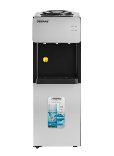 Buy Hot, Cold And Normal Water Dispenser, Low Noise High Efficient Compressor With Storage Cabinet On Bottom, Luxury & Strong Glass Door, Stainless Steel Water Tank, Safety System Avoid Dry Heating GWD17039 White & black in UAE