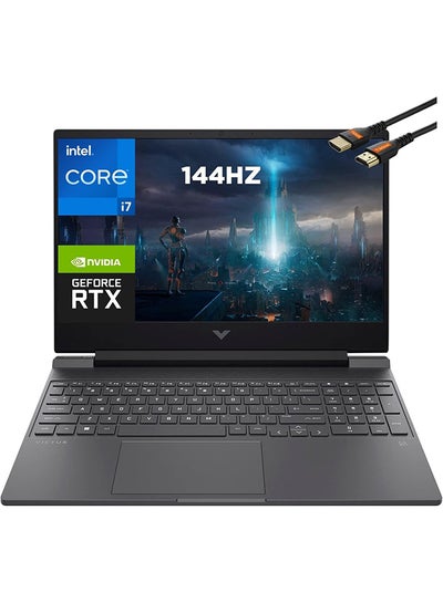 اشتري كمبيوتر محمول Victus للألعاب بشاشة مقاس 15.6 بوصة، ومعالج Core i7-12650H/ذاكرة وصول عشوائي سعة 16 جيجابايت/محرك أقراص SSD سعة 512 جيجابايت/بطاقة رسومات NVIDIA GeForce RTX 3050 Ti سعة 4 جيجابايت/نظام التشغيل Windows 11 Home في الامارات