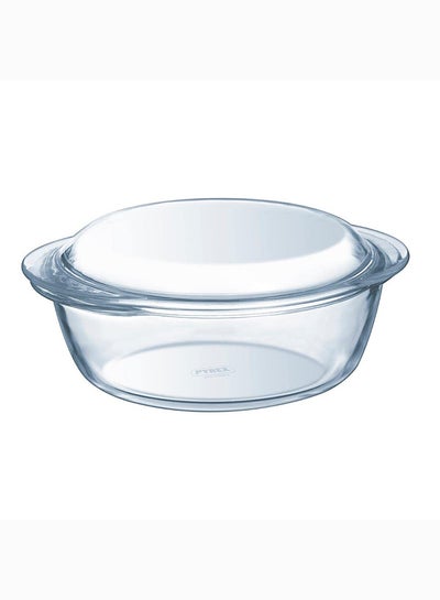 Buy Pyrex Essentials Casserole Round 3L Transparent 27 x 23 cmcm in UAE