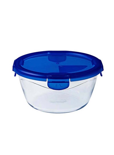 اشتري Cook and Go Round With Lid 1.6L Transparent في الامارات