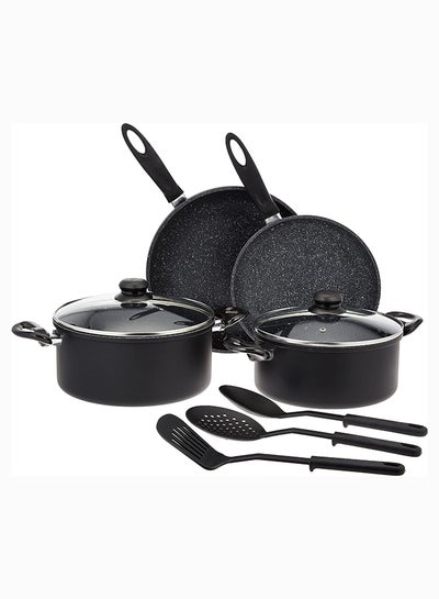 اشتري Pyrex Elegance Cooking Set 9pcs Black black 39 X 29.5 X 19cm في الامارات