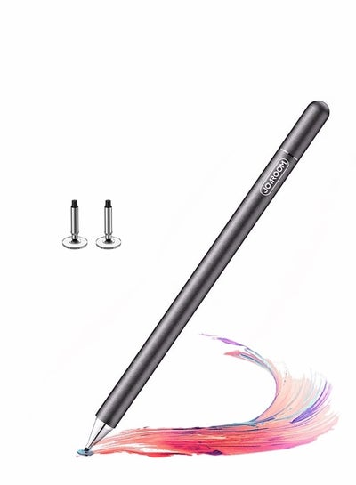 اشتري JR-BP560S Capacitive Touchscreen Stylus Passive Capacitive Pen For iPad iPhone All Capacitive Screens With Two Replacement Nibs Grey في مصر