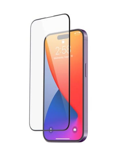 Buy Super Clear Tempered Glass Screen Protector2-Pack For iPhone 15 Pro Clear in Saudi Arabia