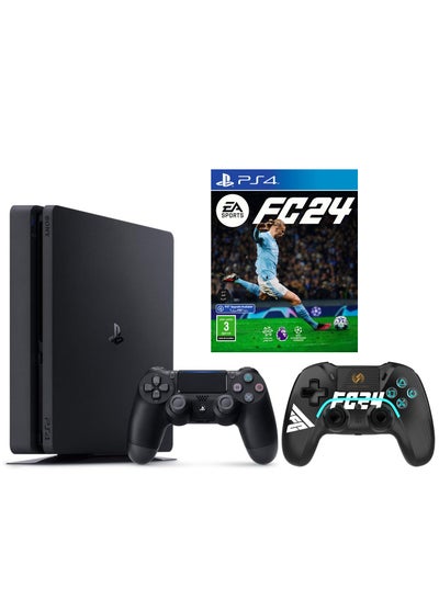 Buy PlayStation 4 Slim 500GB Console With LOG Edition Controller And FC 24 in Saudi Arabia
