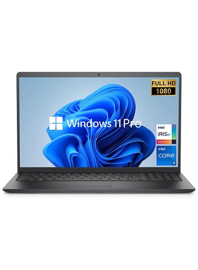 اشتري Newest Vostro 3510 Laptop With 15.6-Inch Display, Core i7-1165G7 Processor/16GB RAM/512GB SSD/Windows 11 Pro/Intel UHD Graphics English Black في الامارات