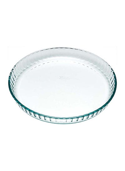Buy Bake and Enjoy Flan Dish Round 25Cm 1.2L Transparent 25 x 25 x 4 cmcm in UAE