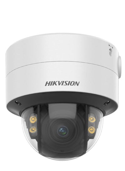 اشتري 4 MP ColorVu Motorized Varifocal Dome Network Camera, 2.8 to 12mm Motorized Lens, 24/7 Colorful Imaging, H.265+ Comp, Human & Vehicle Targets Focus, IP67, White | DS-2CD2747G2T-LZS-2.8-12mm في الامارات