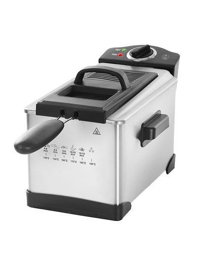 Buy Deep Fryer With Thermostat For Heat Control 3 L 1500 W E04200S Silver in Saudi Arabia