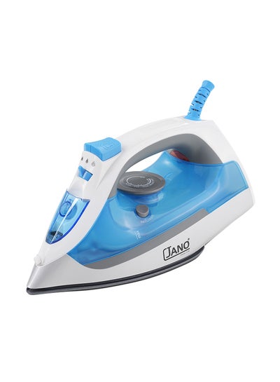 اشتري Jano Steam Iron With Ceramic Coating Plate 320 ml 2000 W E05214 Blue في السعودية