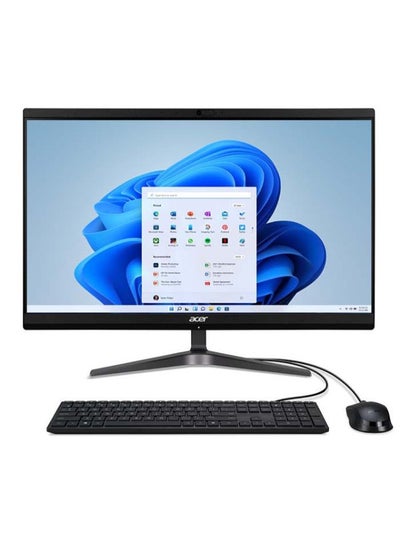 Buy Z2592G All-in-one With 21.5-inch Full HD (1920x1080) Display, Intel Core i5-1235U Processor/4GB Ram/512GB SSD M.2/DOS(Without Windows)/Intel UHD Graphics With Wired keyboard & Mouse English/Arabic Black in Saudi Arabia