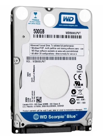 Buy 2.5" Scorpio Blue 5400RPM SATA 9.5Mm Notebook Hd 8Mb Cache 500 GB in Egypt