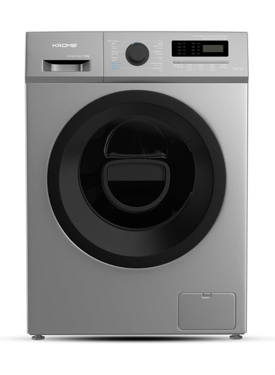 اشتري 1400 RPM Front Loading Washing Machine, LED Display With BLDC Inverter Motor 7 kg KR-WFL70SSI Titanium في الامارات