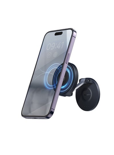 Buy MagPro Series Magnetic Foldable Phone Mount Holder 360° Rotatable Adjustable Arm Wall-Mounted Stand For iPhone 15 Plus, 15 Pro Max, Huawei Mate60 Pro, Samsung Galaxy S23, Xiaomi 13 Pro Black in Saudi Arabia