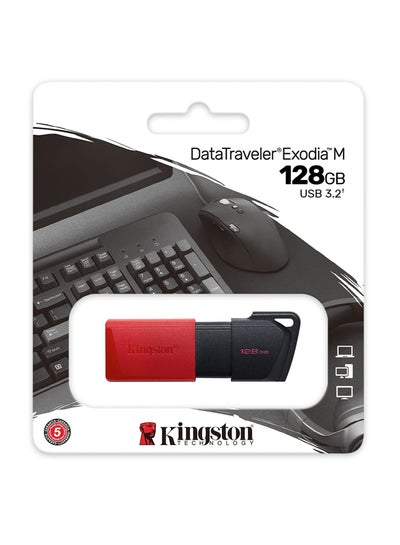 Buy Kingston DataTraveler Exodia M  USB-A Flash Drive USB 3.2 Gen 1 DTXM/128GBIN 128 GB in Egypt