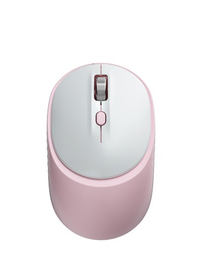 Buy Wireless Bluetooth Mouse M231 Mute Dual Mode 800-1600DPI Mice Bluetooth/2.4G Wireless Mouse Ultra Long Lasting Compatible with All Devices Silver/Pink in UAE