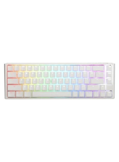 Buy One 3 65% Mechanical Keyboard, Cherry MX Brown Mechanical Switch, Double-Shot PBT, Hot-Swappable, Detachable USB-C, ENG-ARAB Layout, Pure White | DKON2167ST-BARPDPWWWSC1 White in UAE