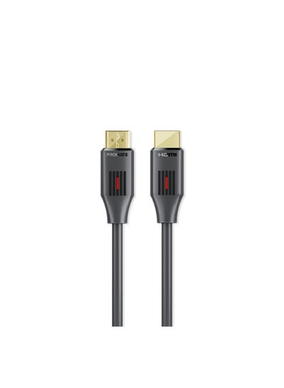 Buy HDMI 2.0 Cable, 4K@60Hz HDMI to HDMI Slim 10m Cable with 3D Video Support, 9Gbps Bandwidth, Ethernet Support and Gold-Plated Connectors for Laptops, Smart TVs, Monitors, ProLink4K60-10M Black in Egypt