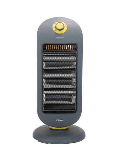 اشتري Quartz Heater With Safety Tip Over Switch 1200 W CK4242 Grey/Yellow في السعودية