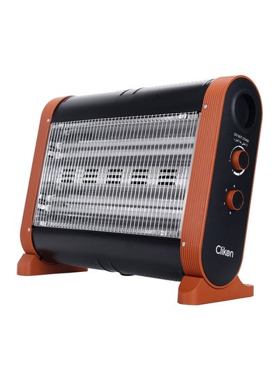 اشتري Quartz Heater With  Safety Over Switch And 2 Heating Levels 1600 W CK4244 Black/Brown في السعودية