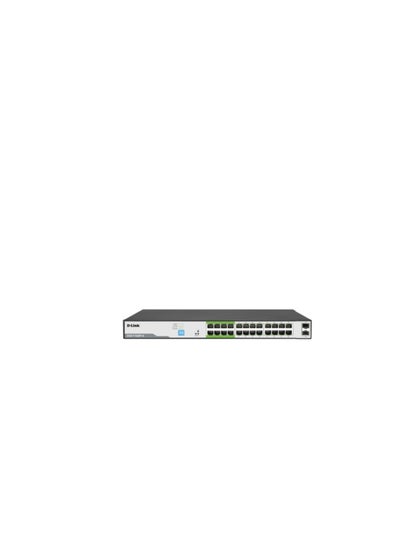 Buy DGS-F1026P-E 250M 24port poe 1000 Mbps PoE Switch with 2 SFP  Ports Black in Egypt