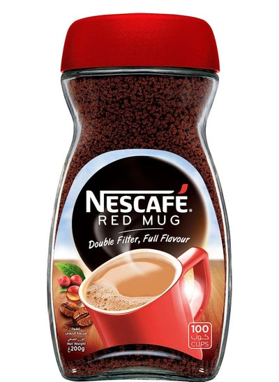 Buy Red Mug Double Filter Full Flavour Instant Coffee 200grams  Single in UAE