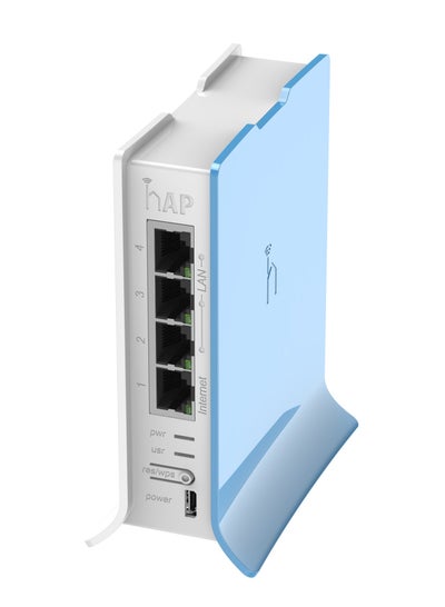 Buy Small Home Access Point With Four Ethernet Ports - HAP Lite TC Blue and white in Egypt