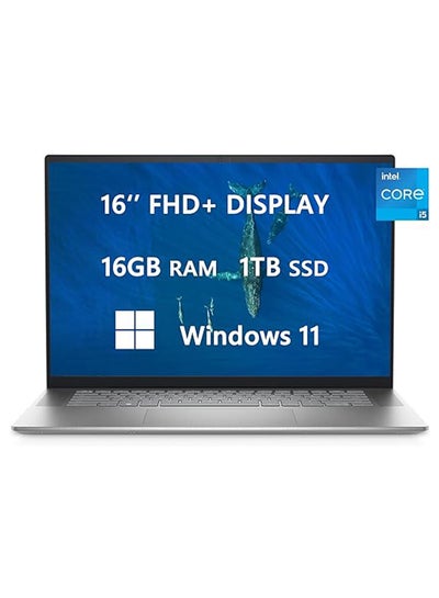 اشتري Inspiron 5620 16-Inch Display, Core i5-1245U Processor/16GB RAM/1TB SSD/Intel Iris/Iris Plus Graphics/Windows 11 English Silver في الامارات