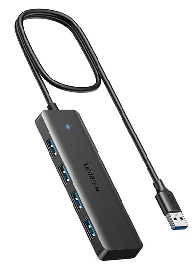 Buy USB 3.0 4-port hub USB 3.0 to USB-A 3.0 x4, 2ft Black in UAE