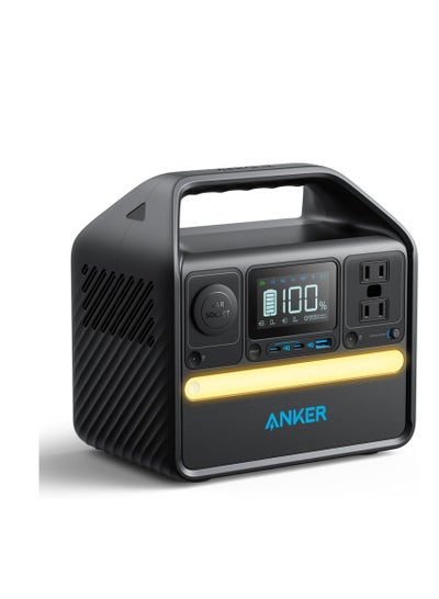 Buy 522 Portable Power Station 320Wh,Over 3,000 Charge/Discharge Cycles, Equipped with 2 USB-C Ports, AC300W, Pure Sine Wave, PowerIQ 3.0 Camping, Outdoors, Emergency Power Supply Black in Saudi Arabia