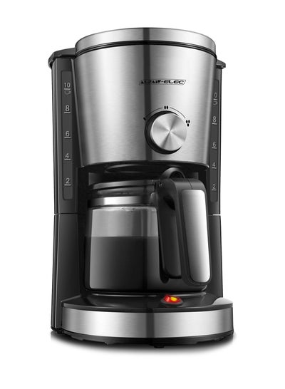 Buy Coffee Maker with Intensity Setting 1.25 L 1000 W E03400 Silver / Black in Saudi Arabia