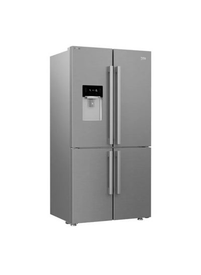 Buy REFRIGERATOR SIDE X SIDE 626 LITER NOFROST DIGITAL WITH WATER DISPENSER STAINLESS GNE134626ZXH Silver in Egypt