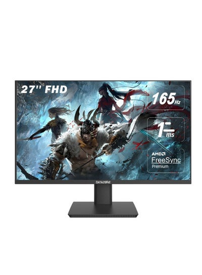 اشتري Datazone 27 inches IPS Gaming Monitor, FHD 1920x1080P, 1ms 165Hz, Free-Sync Technology for Immersive Gaming Experience, Color Gamut sRGB 96% , HDR Mode, Vertical Rotated Mode DZ-27G3/HAS Black في السعودية