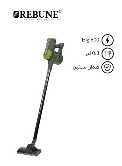 Buy Lightweight Corded Vacuum Cleaner 0.8 L 600 W RE-9-022 Green/Black in Saudi Arabia