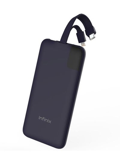 Buy 10000 mAh Infinix Power Bank XP08 With Figure Display Built In Lightning And USB C Cable Purple in Saudi Arabia