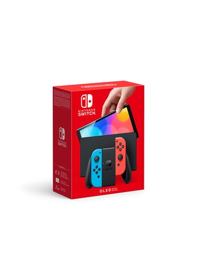 Buy NINTENDO SWITCH OLED (KSA official Version) NEON BLUE/NEON RED in Saudi Arabia