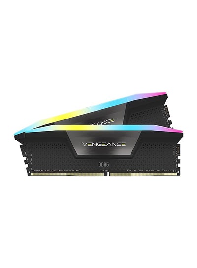Buy VENGEANCE RGB DDR5 RAM 32GB (2x16GB) 5200MHz CL40 Intel XMP iCUE Compatible Computer Memory - Black (CMH32GX5M2B5200C40) 32 GB in Saudi Arabia