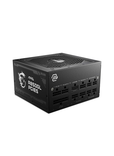 اشتري MAG A850GL PCIE5 850W Modular Power Supply, Intel ATX12V Version 3.0, 120mm Cooling Fan, 80 Plus Gold Efficiency Rating, 4 x PCIe 6+2-Pin Connectors, 8 x SATA Connectors, Black | 306-7ZP8A18-CE0 Black في الامارات