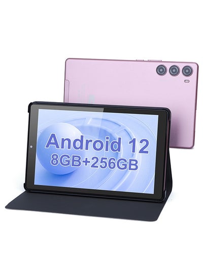 Buy C idea 9 Inches Android 12 Tablets WiFi  256GB ROM,1280 * 800 IPS Touch Screen,8000mAh Battery Working Gaming Pink in UAE