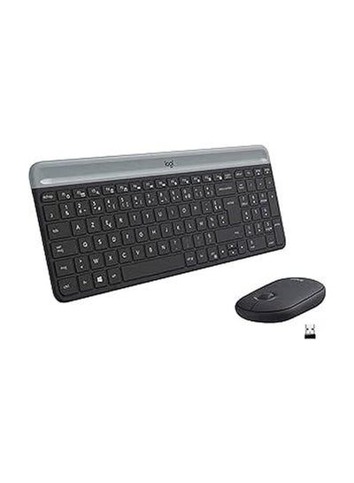 اشتري MK470 Slim Wireless Keyboard & Mouse Combo, AZERTY French Layout Black في السعودية