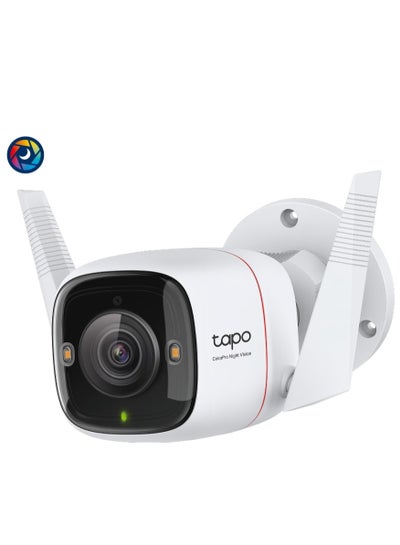 اشتري كاميرا Tapo C325WB ColorPro Wi-Fi خارجية، 2K 4Mp QHD كاميرا أمان سلكية خارجية IP66 مقاومة للطقس كشف الحركة/الشخص، تعمل مع Alexa وGoogle في السعودية