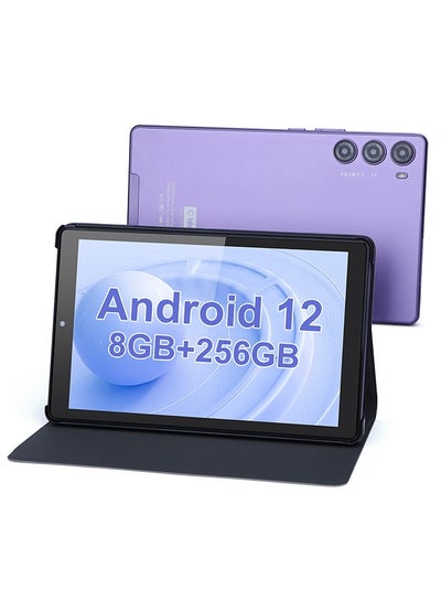 اشتري 9 Inches Android 12 Tablets WiFi  256GB ROM,HD IPS Touch Screen,8000mAh Battery Working Gaming Purple في السعودية