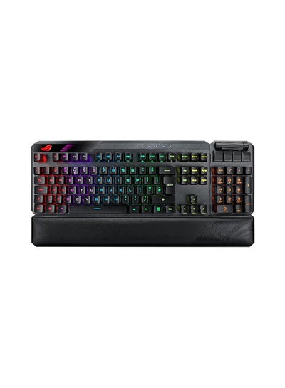 اشتري ROG Claymore II is elite gaming mechanical keyboard with ROG RX Optical Mechanical Switches, detachable numpad, wired and wireless 2.4 GHz RF modes, QWERTY layout Black في الامارات