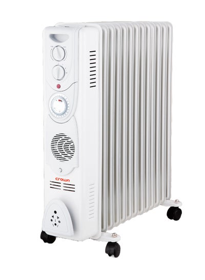 Buy 13 Fins Oil Radiator Heater 2500 W HT-393 White in UAE